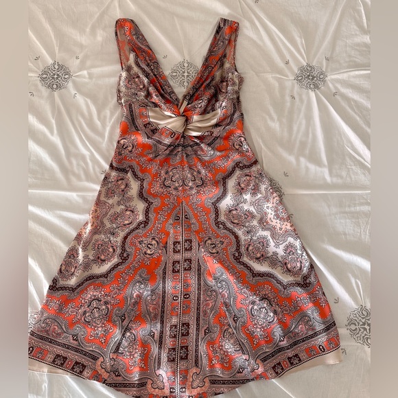 Blumarine Deep V-Neck Silk Dress - Picture 10 of 16